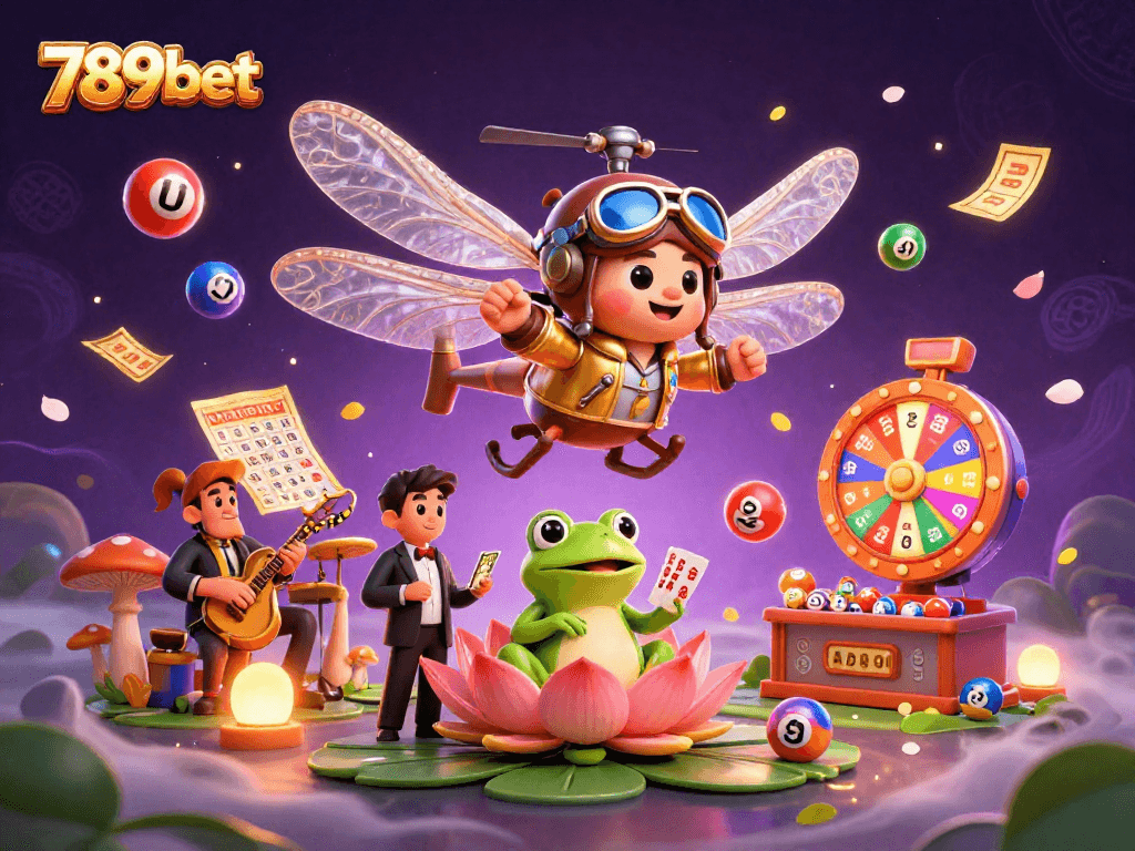 Experience the excitement of 789bet with vibrant gaming activity and thrilling characters in a dynamic casino scene.