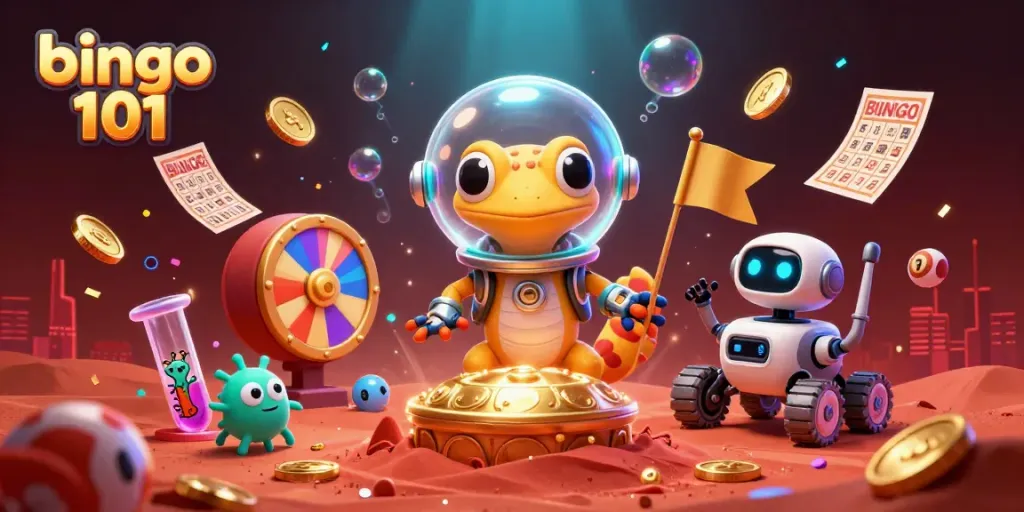 Menangkan permainan bingo 101 dengan pengalaman kasino yang mendebarkan di Mars.