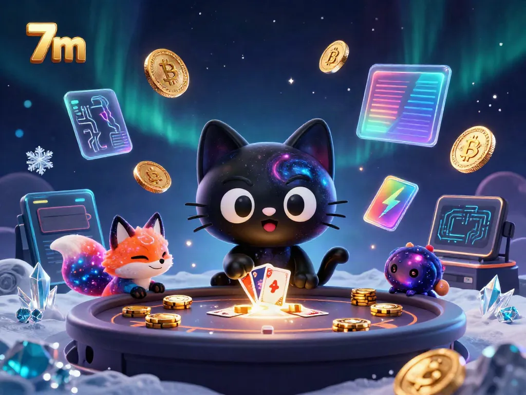 Experience the excitement of 7m with a cosmic twist at a vibrant casino table.