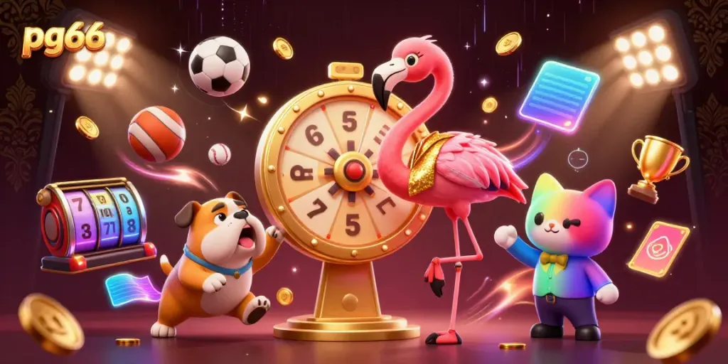 Engage with the thrilling world of pg66 casino games showcasing vibrant characters and dynamic elements.