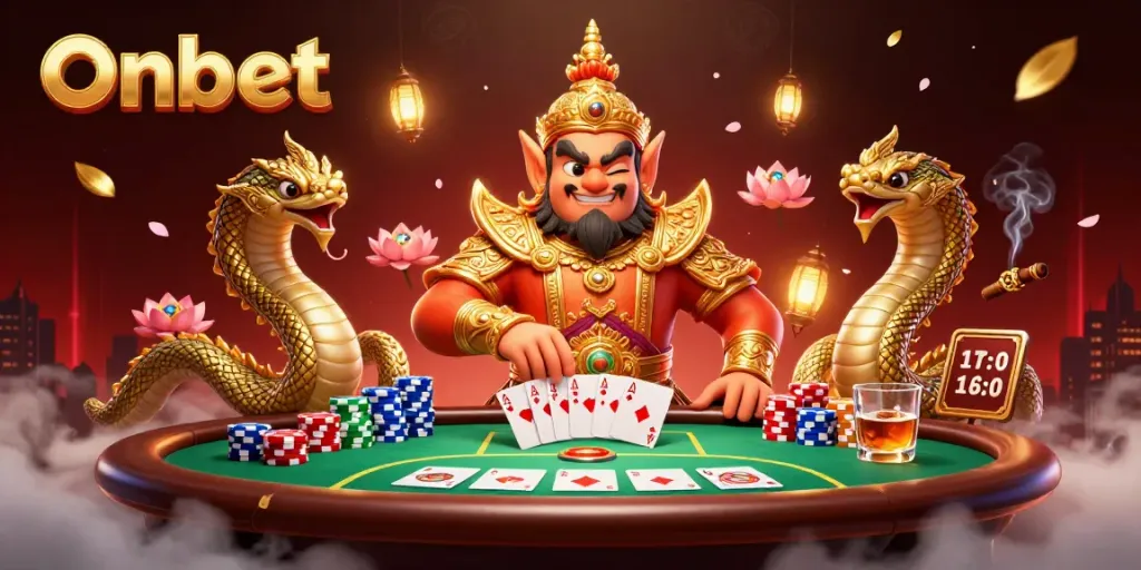 Engage in high-stakes poker with Onbet's vibrant tournament ambiance.