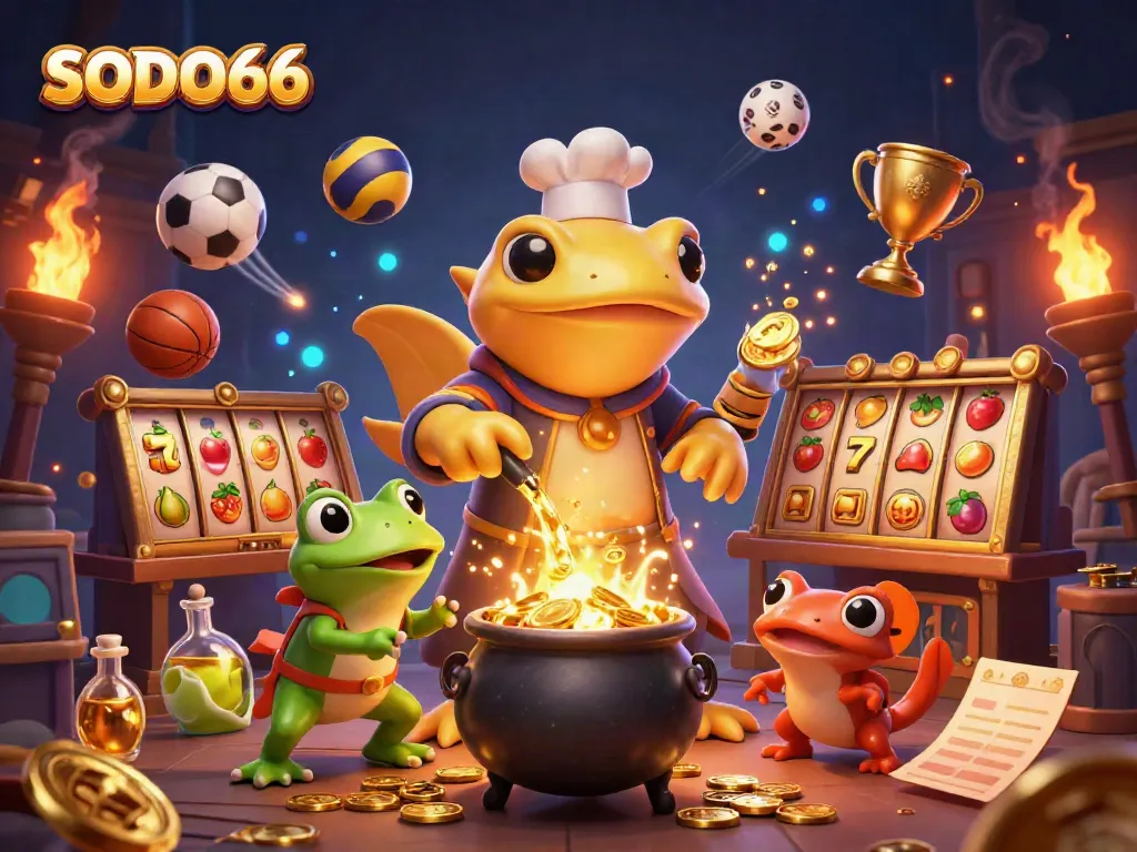 SODO66 players enjoy dynamic slot and sports elements in a rich, engaging casino scene.