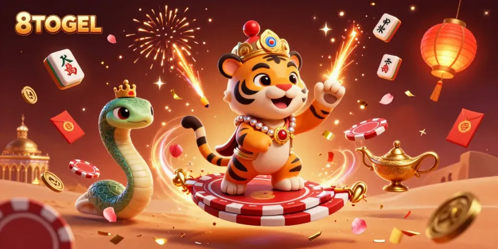 Menggunakan strategi 8TOGEL untuk memenangkan permainan lotere terbaik dengan suasana bertema kasino yang meriah.