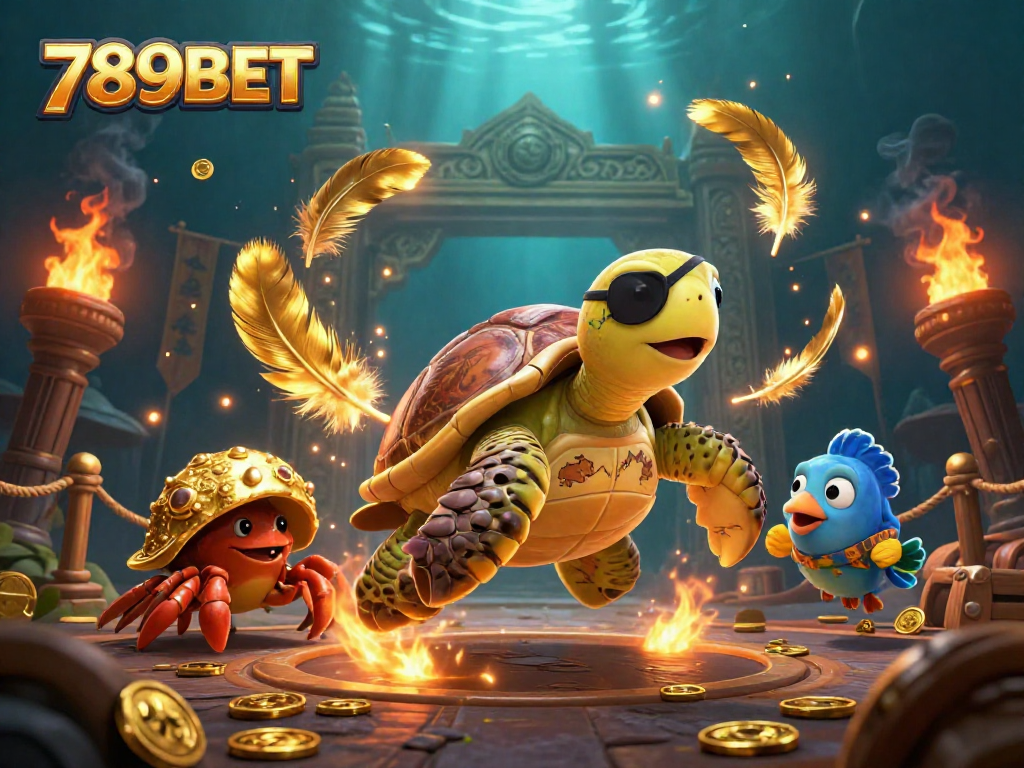 Experience the thrilling adventure of 789BET with vibrant gaming characters and rich casino elements.