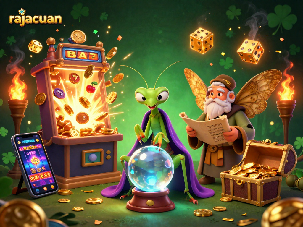 Experience the excitement of Rajacuan's live casino with dynamic, colorful gaming elements.