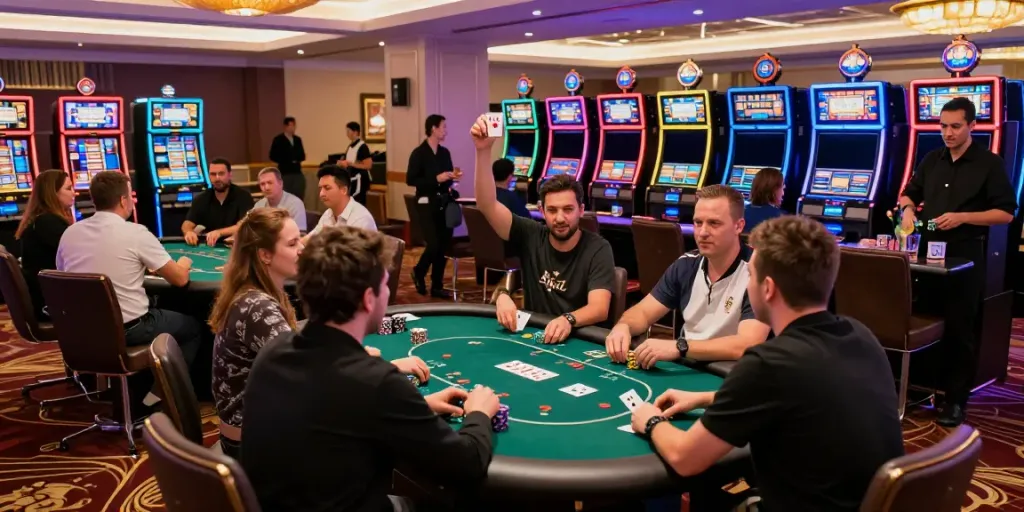 Exciting casino news scene showcasing players engaged in games