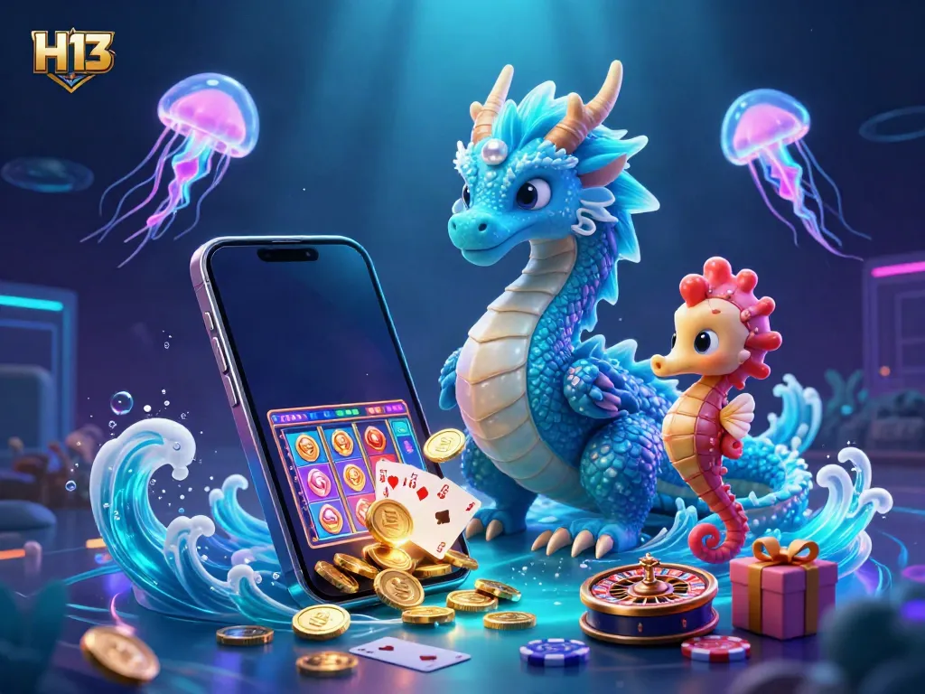 Spin the reels of H13's vibrant slot adventure with magical underwater creatures and dazzling rewards.
