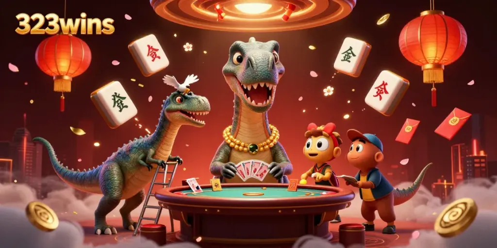 Engage with the lively 3D casino scene at 323wins featuring dynamic characters and rich game elements.