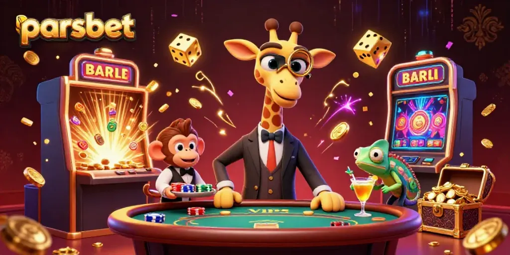 parsbet ile VIP poker deneyimini yansıtan detaylı 3D illüstrasyon.