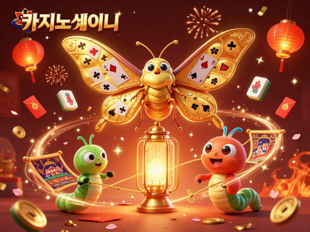 카지노사이트에서의 바카라 게임을 즐기는 화려한 풍경을 담은 일러스트