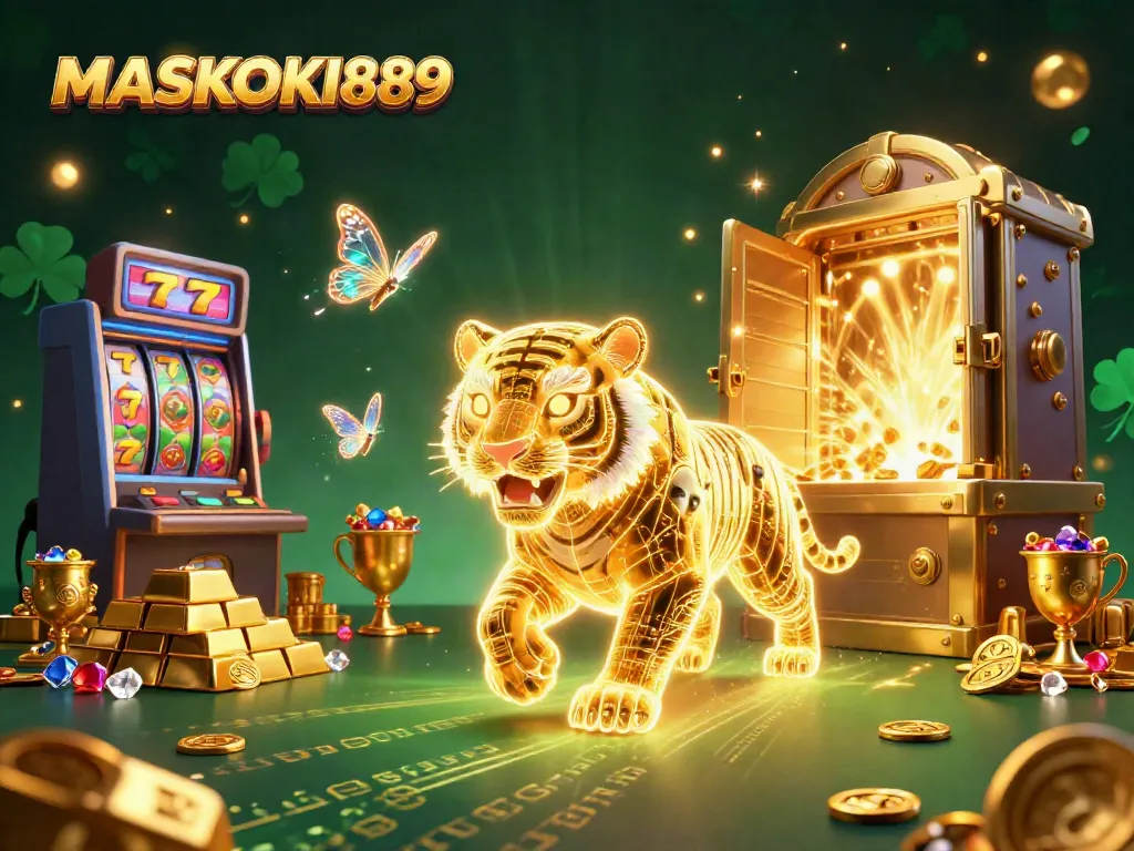 Experience winning with MASKOKI889's golden slots and vibrant casino scene.