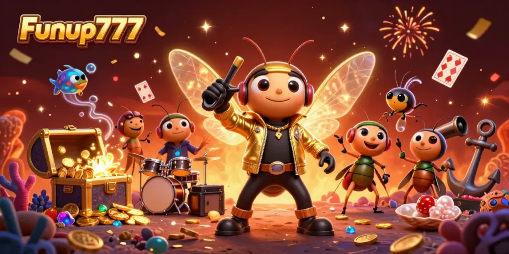 Play and win with Funup777 in a dynamic and colorful online casino adventure.
