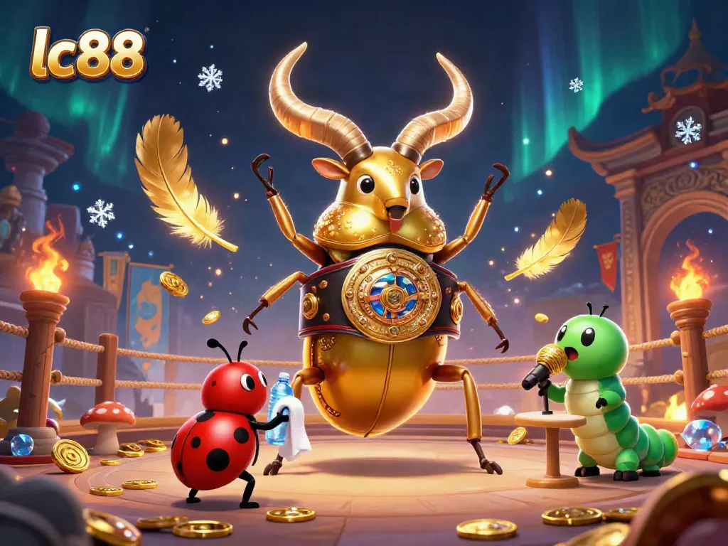 Experience the thrill of lc88 gaming with a vibrant scene featuring colorful characters and dynamic casino elements.