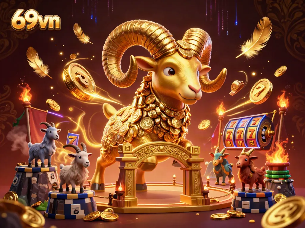 Join the excitement at 69vn with golden ram showcasing thrilling casino action and rich visuals